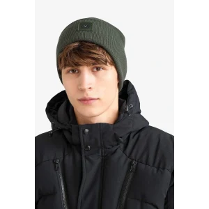 Defacto F4130AXKH326 Haki Erkek Dokuma Etiketli Triko Bere