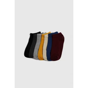 Defacto F4699A8KR1 Çok Renkli Erkek Çocuk 7li Pamuklu Patik Çorap
