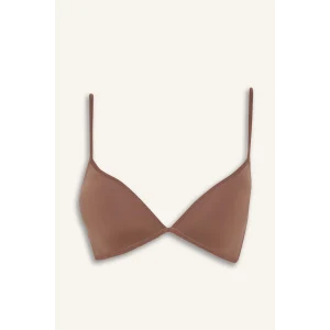 Defacto G0410AXBN307 Kahve Micro Kaplı Dolgusuz Balensiz Tişört Bra-Fall in Love