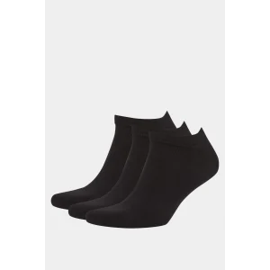 Defacto F4293AXBK26 Siyah Erkek Dikişsiz 3lü Bambu Patik Çorap