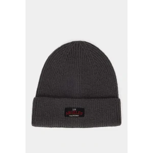 Defacto A5067AXAR198 Antrasit Erkek Etiket Baskılı Triko Bere