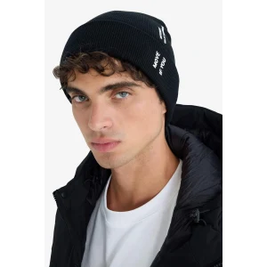 Defacto A5068AXBK27 Siyah Erkek Baskılı Triko Bere