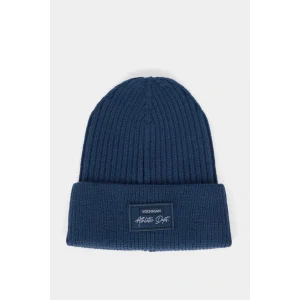 Defacto F4131AXNV235 Lacivert Erkek Etiket Baskılı İçi Polarlı Bere