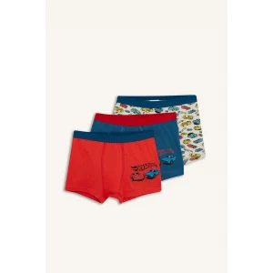 Defacto G2553A8RD26 Kırmızı Erkek Çocuk Penye 3lü Boxer
