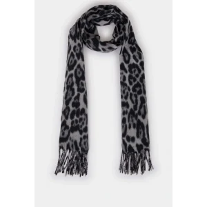 Defacto F3425AXBK26 Siyah Kadın Desenli Atkı