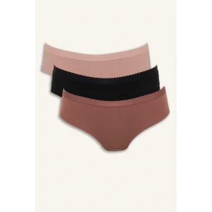 Defacto D8629AXBR86 Bordo Ribana 3lü Hipster Külot Fall in Love