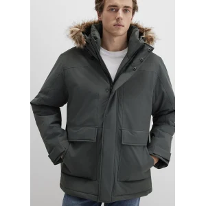 Mavi 0110472-71598 Kapüşonlu Yeşil Parka