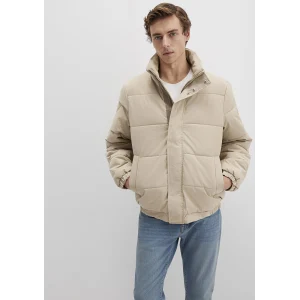 Mavi 0110470-86559 Dik Yaka Bej Şişme Mont