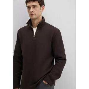 Mavi 0S10519-89103 Yarı Fermuarlı kahverengi Sweatshirt