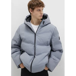 Mavi 0110651-85550 Su İtici Kapüşonlu Gri Şişme Mont