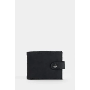 Defacto F9309AXBK27 Siyah Erkek Suni Deri Cüzdan