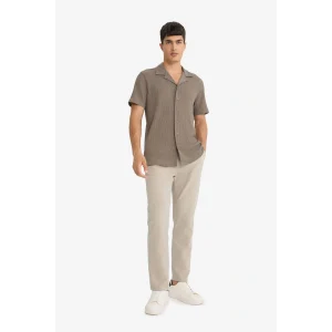 Defacto F3269AXKH475 Haki Jogger Fit Beli Bağcıklı Lastikli Cepli Pamuklu Dokulu Pantolon