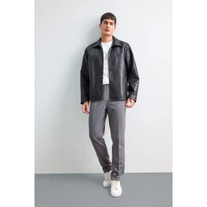 Defacto A9943AXGR311 Gri Beli Bağcıklı Lastikli Cepli Jogger Fit Her Yöne Esneyen Yumuşak Tuşe Pantolon