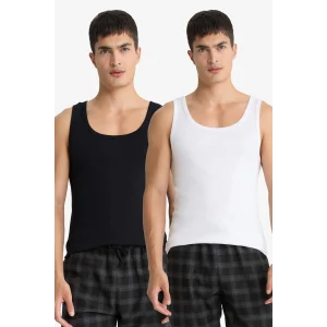 Defacto Y9056AZBK27 Siyah Slim Fit Dar Kesim Ribana 2li Atlet