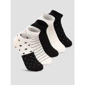 LCW DREAM Ekru Desenli Kadın Patik Çorap 5li