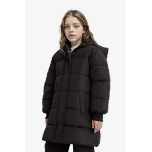 Defacto E7031A8BK27 Siyah Kız Çocuk Su Geçirmez Kapüşonlu Fermuarlı Parka