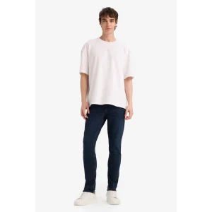Defacto B3620AXNM83 İndigo Carlo Skinny Fit Ekstra Dar Kalıp Normal Bel Ekstra Dar Paça Jean Pantolon