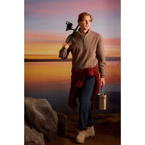 Defacto V0796AZNM34 Mavi Diago Comfort Fit Yüksek Bel Geniş Paça Düz Paça Termal Polarlı Jean Pantolon