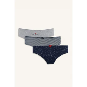 Defacto F3060AXNV241 Lacivert 3lü Hipster Külot