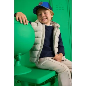 Defacto A2221A5GR94 Gri Erkek Bebek Okul Su Geçirmez Kapüşonlu Fermuarlı Tafta Şişme Yelek