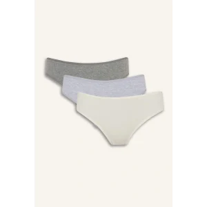 Defacto D6398AXGR93 Gri Ribana 3lü Brief Külot