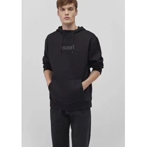 0610960-900 MAVİ BASKILI KAPÜŞONLU SWEATSHIRT