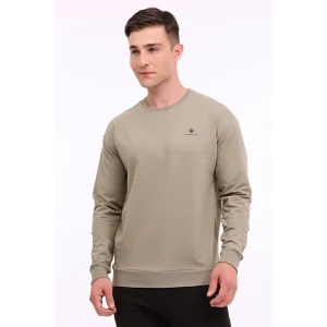 101813209 Lumberjack MB SN75 C NECK SW 4PR Haki Erkek Sweatshirt