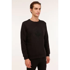 101899184 Lumberjack ML ARON 16SD4001 4PR Siyah Erkek Sweatshirt