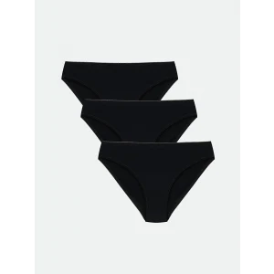 LCW DREAM Siyah Düz Bikini Külot 3lü