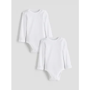 LCW baby Ekru Basic Erkek Bebek Çıtçıtlı Body 2li