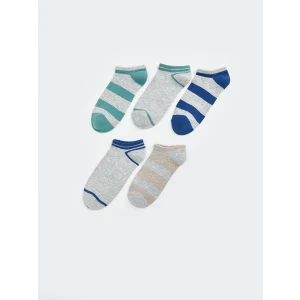LCW Kids Karışık Çizgili Erkek Çocuk Patik Çorap 5li
