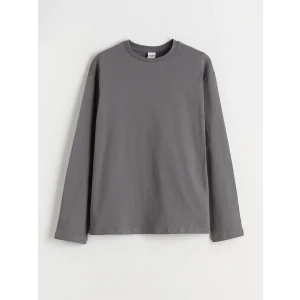 LCW Kids Gri Bisiklet Yaka Basic Kız Çocuk Tişört