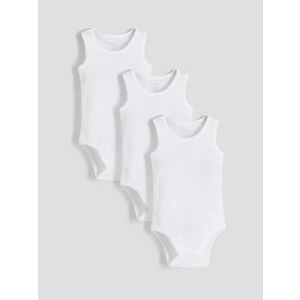 LCW baby Ekru Bisiklet Yaka Kız Bebek Çıtçıtlı Bodysuit 3lü