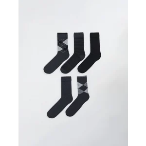 LCW ACCESSORIES Karışık Desenli Erkek Soket Çorap 5li