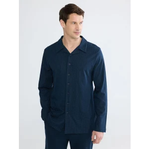 LC WAIKIKI Lacivert Standart Kalıp Erkek Düğmeli Pijama Takım