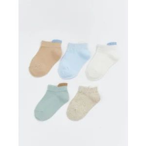 LCW baby Bej Basic Erkek Bebek Patik Çorap 5li