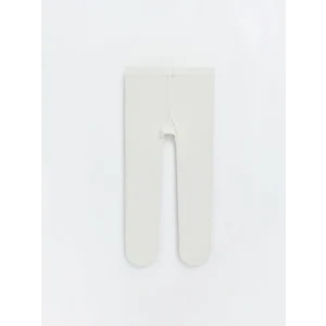 LCW baby Ekru Desenli Kız Bebek Külotlu Çorap