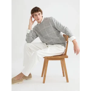 SOUTHBLUE Gri Bisiklet Yaka Erkek Triko Kazak