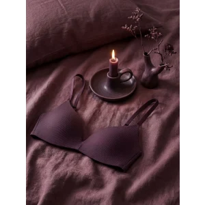 LCW DREAM Mürdüm Balensiz Dolgusuz Düz Üçgen Sütyen