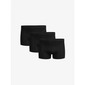 LC WAIKIKI Siyah Standart Kalıp Pamuklu Esnek Erkek Boxer 3lü