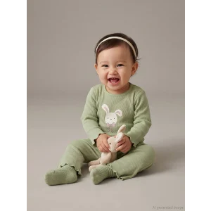 LCW baby Yeşil Bisiklet Yaka Kız Çocuk Tişört ve Tayt