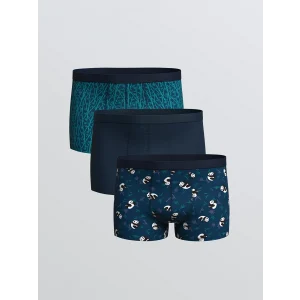 LC WAIKIKI Lacivert Standart Kalıp Pamuklu Esnek Erkek Boxer 3lü