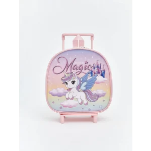 LCW ACCESSORIES Pembe Baskılı Kız Çocuk Çekçekli Çanta