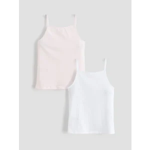 LCW Kids Pembe Kare Yaka Kız Çocuk Atlet 2li