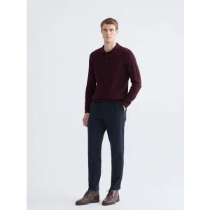 SOUTHBLUE Lacivert Standart Kalıp Gabardin Erkek Pantolon