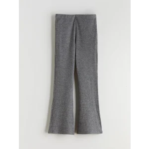 LCW Kids Antrasit Fitilli İspanyol Paça Kız Çocuk Tayt