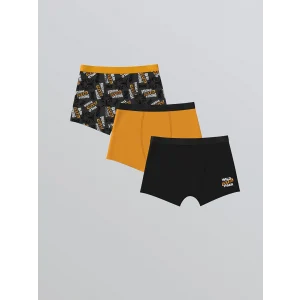 LCW Kids Gri Baskılı Erkek Çocuk Boxer 3lü