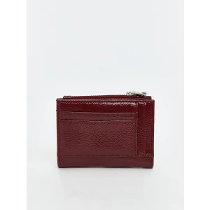 LCW ACCESSORIES Bordo Deri Görünümlü Kadın Cüzdan