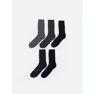 LCW ACCESSORIES Karışık Desenli Bambu Erkek Soket Çorap 5li