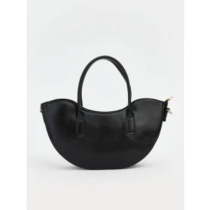 LCW ACCESSORIES Siyah Suni Deri Kadın Omuz Çantası